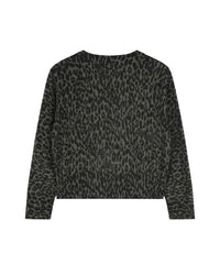 Pull à motif léopard en laine - Camouflage