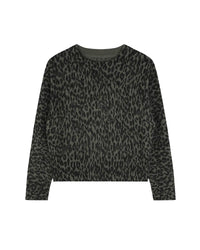 Pull à motif léopard en laine - Camouflage