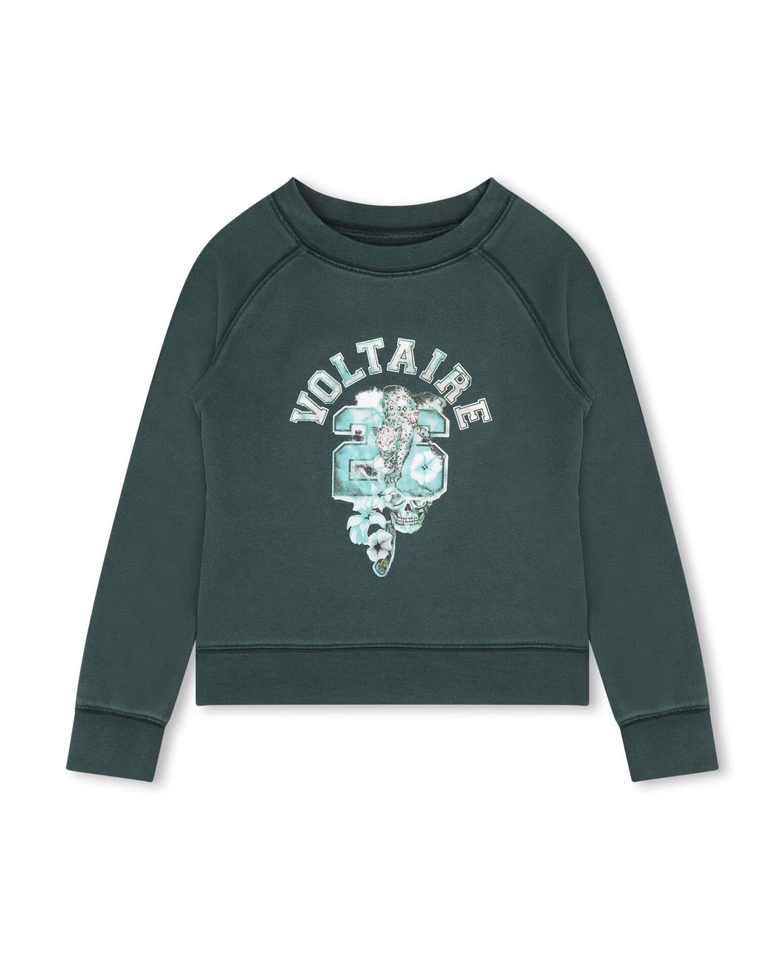 Sweatshirt en coton - Bottle green