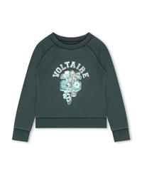 Sweatshirt en coton - Bottle Green