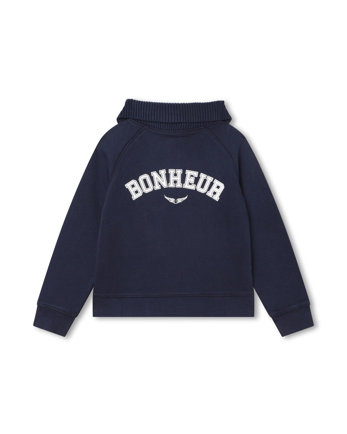 Sweatshirt col camionneur en coton - Dark Blue
