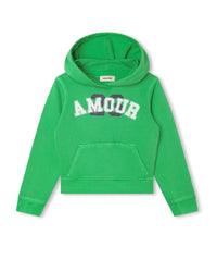 Sweatshirt à capuche en coton - Acid green