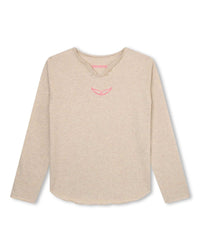 T-shirt à manches longues en coton - Pale Trench