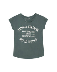 T-shirt à manches courtes en coton - Bottle Green