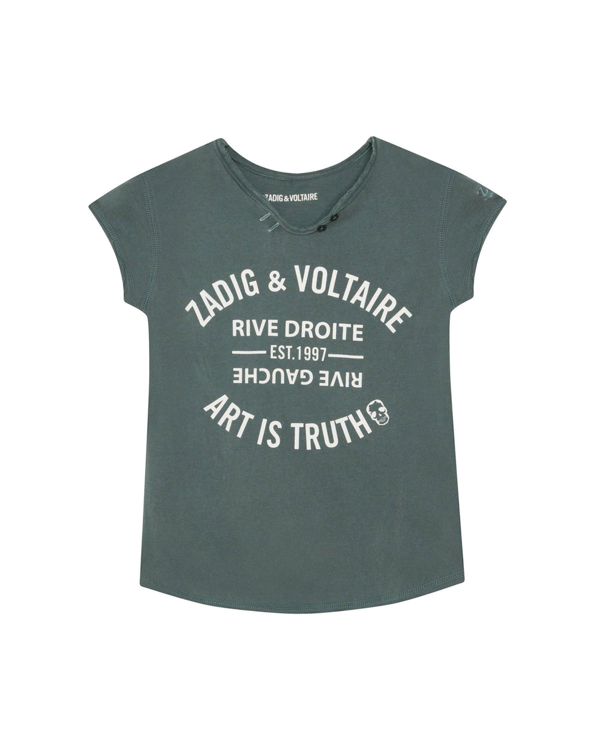 T-shirt à manches courtes en coton - Bottle Green