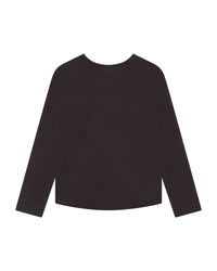 Long-sleeved cotton T-shirt - Black