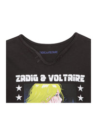 Long-sleeved cotton T-shirt - Black