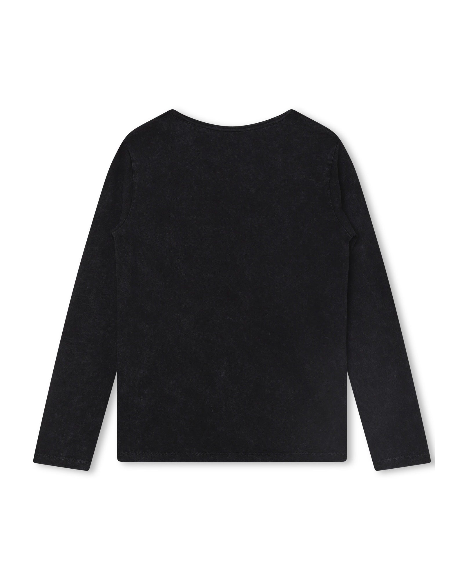 Long-sleeved cotton T-shirt - Black
