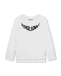 Long-sleeved cotton T-shirt - White