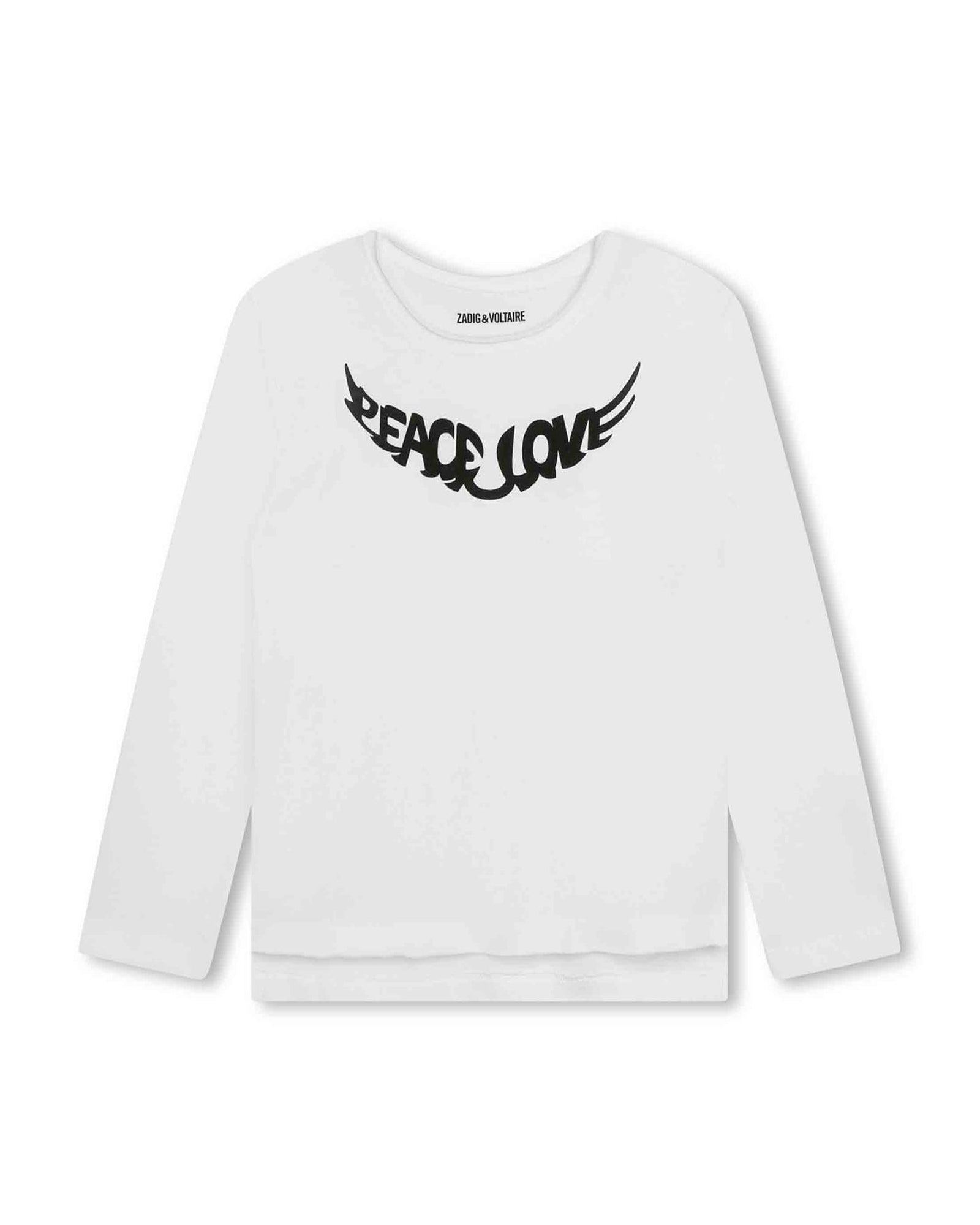Long-sleeved cotton T-shirt - White