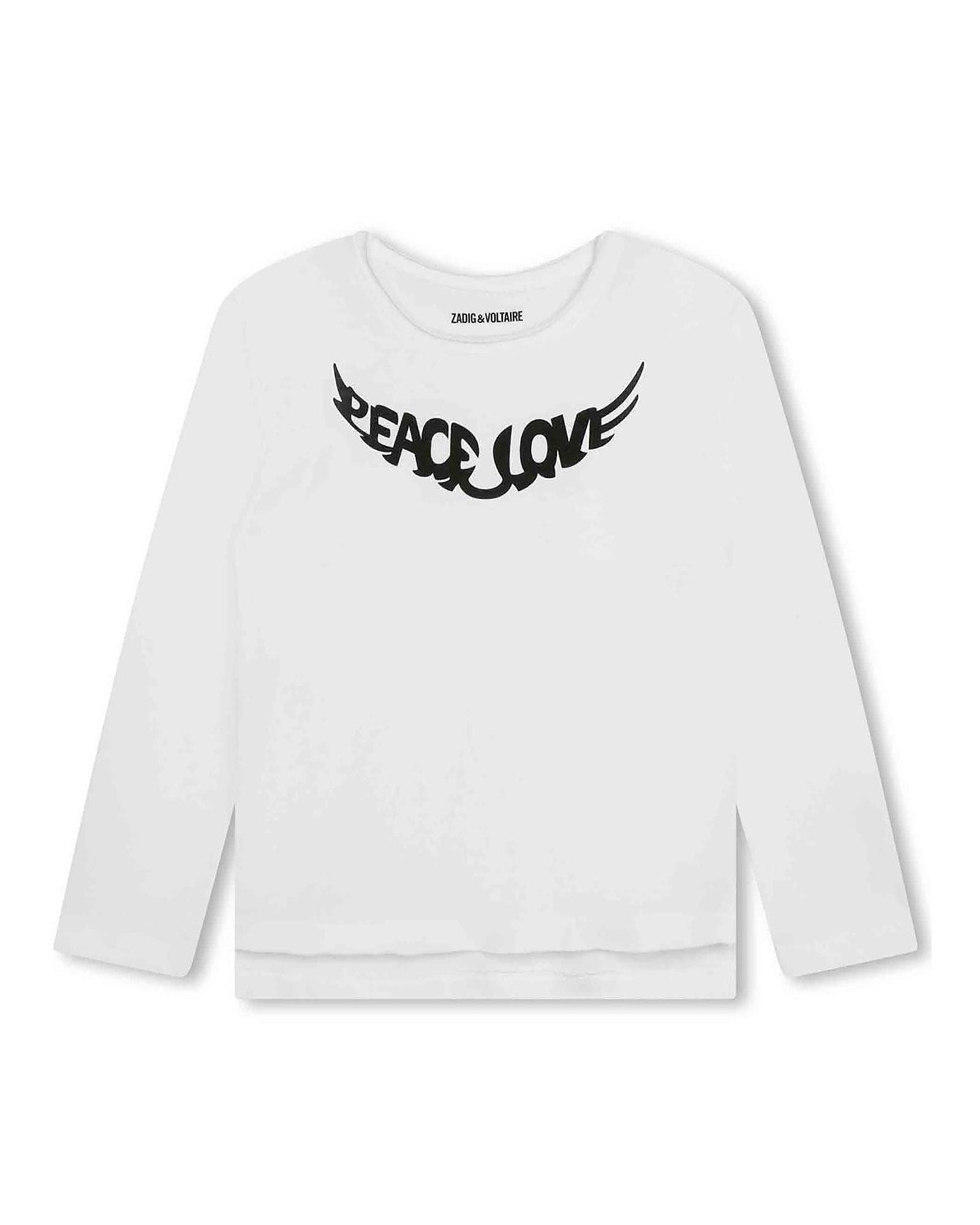 Long-sleeved cotton T-shirt - White