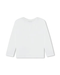 Long-sleeved cotton T-shirt - White
