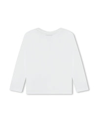 Long-sleeved cotton T-shirt - White