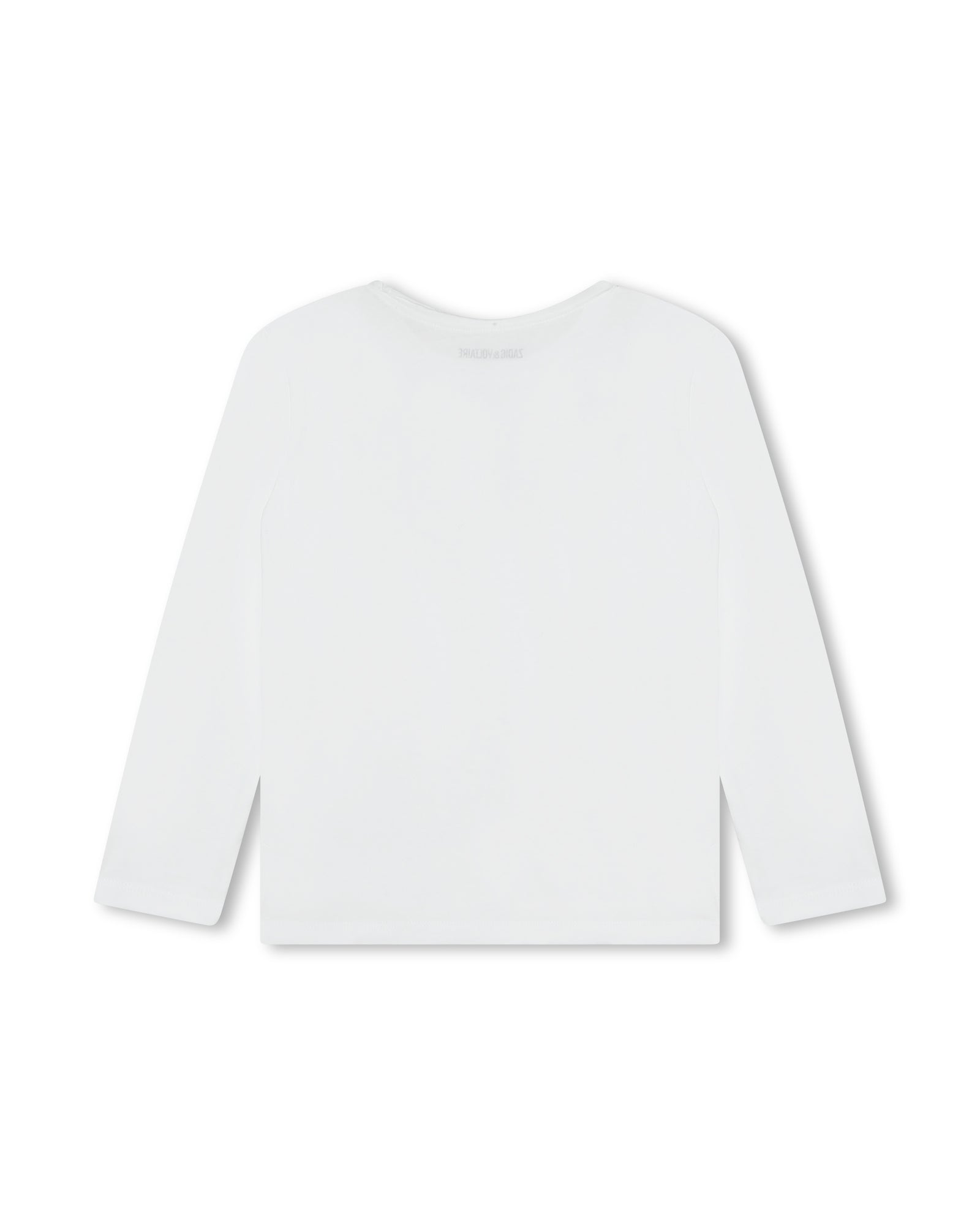 Long-sleeved cotton T-shirt - White