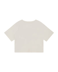 Short-sleeved cotton T-shirt - Hot milk