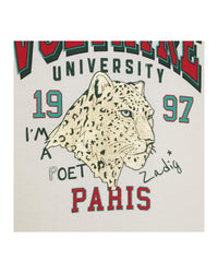 Short-sleeved cotton T-shirt - Hot milk