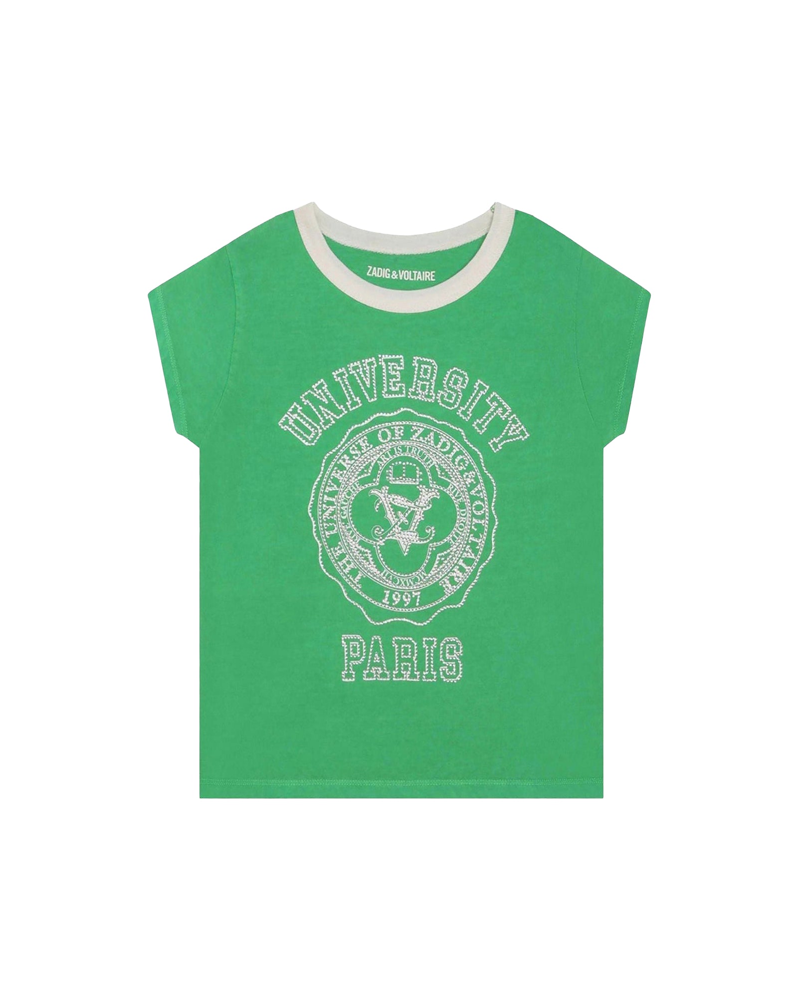 Short-sleeved cotton T-shirt - Acid Green