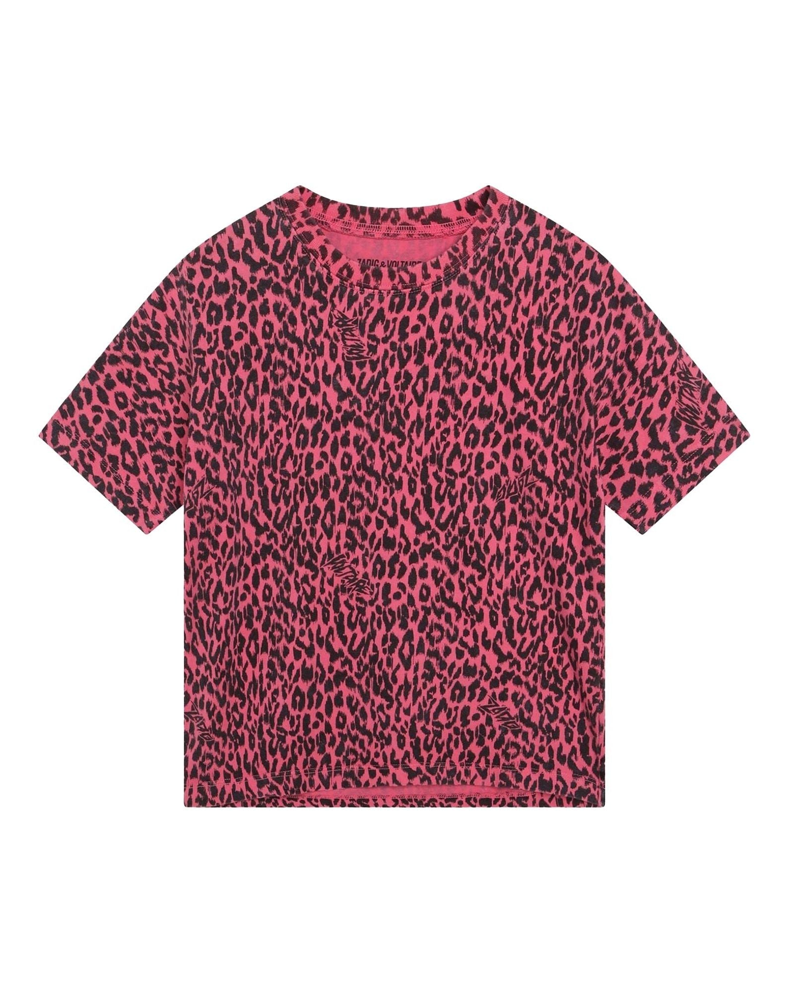T-shirt à manches courtes en coton - Rose sorbet