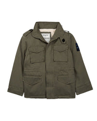 Parka déperlante en coton - Kaki Foncé
