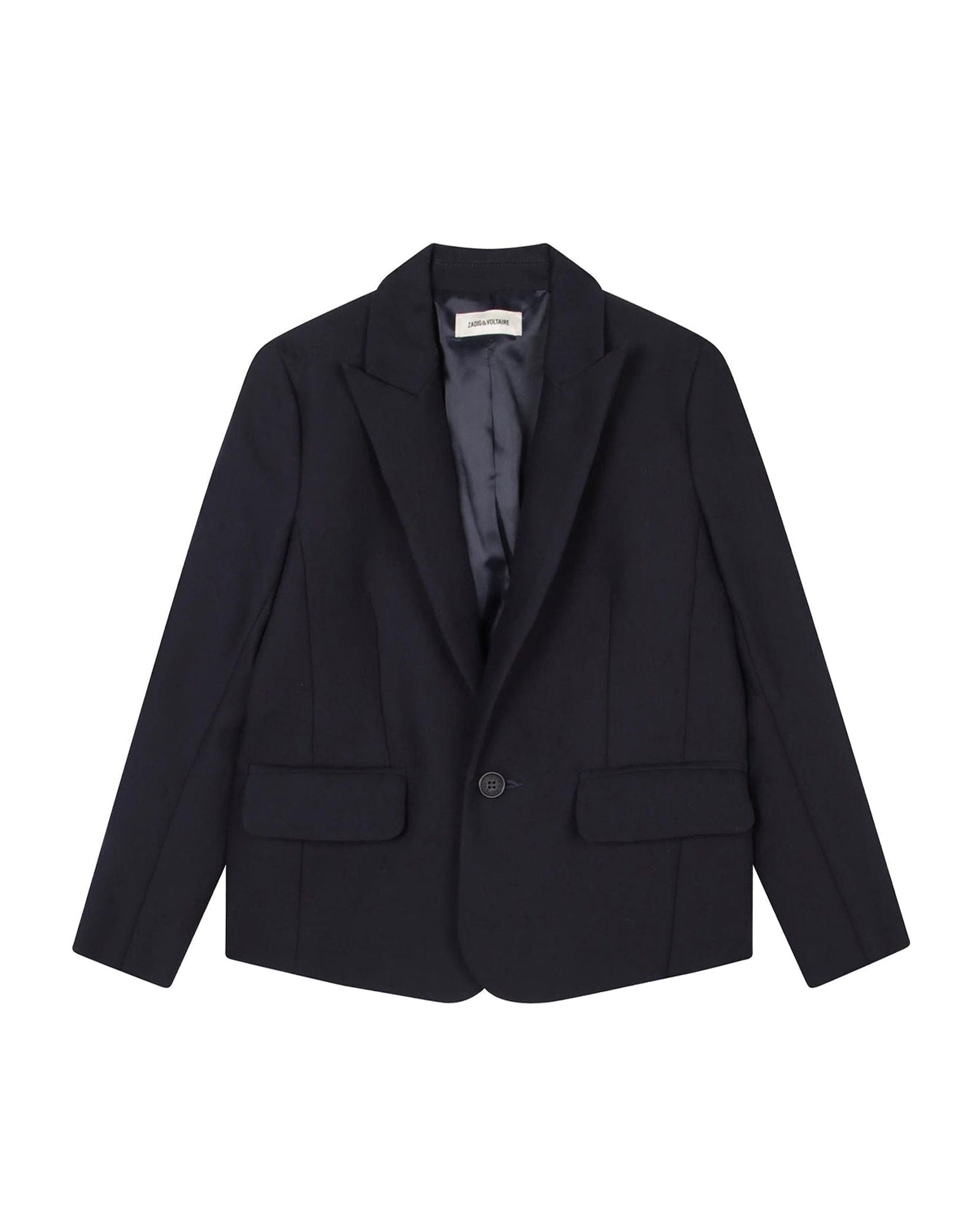 Veste tailleur en sergé - Nuit