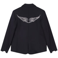 Veste tailleur en sergé - Nuit