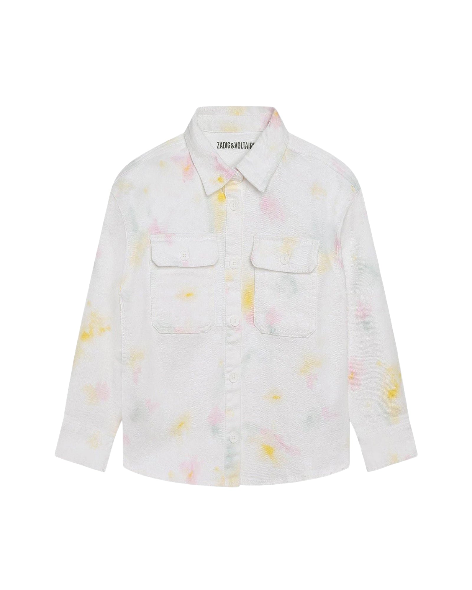 Full print cotton jacket - White