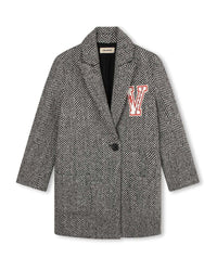 Manteau en laine mélangée - Black