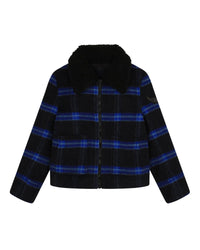 Veste à carreaux - Dark Blue