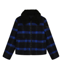 Veste à motifs carreaux - Dark blue
