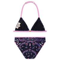 Maillot de bain 2 pièces imprimé all over bandana - Dark Indigo