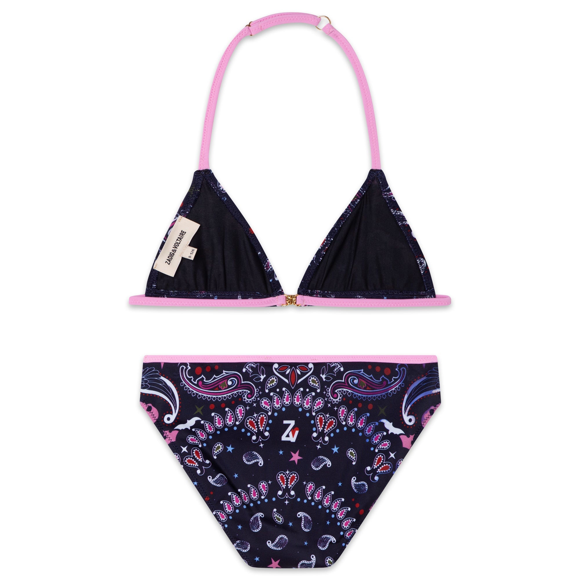 Maillot de bain 2 pièces imprimé all over bandana - Dark Indigo