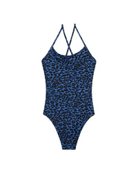 1-piece full leopard print swimming costume - Perroquet