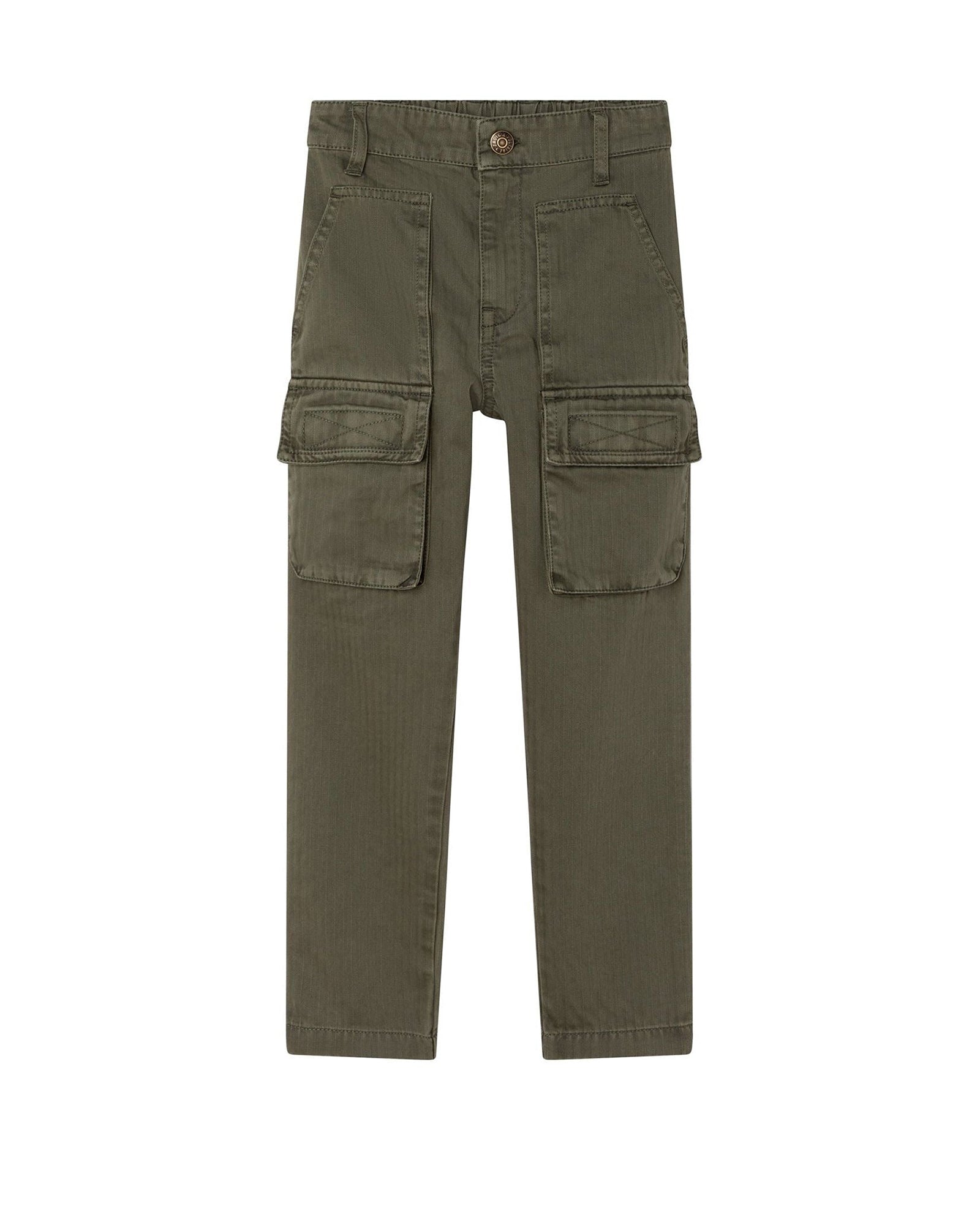 Pantalon en chevron coton - Army green