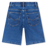 Short long à 5 poches en denim - Denim blue