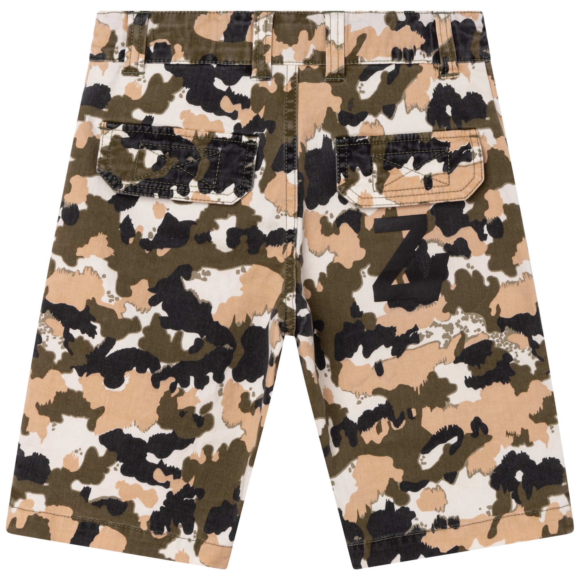 Short en drill imprimé all over camouflage - Army green