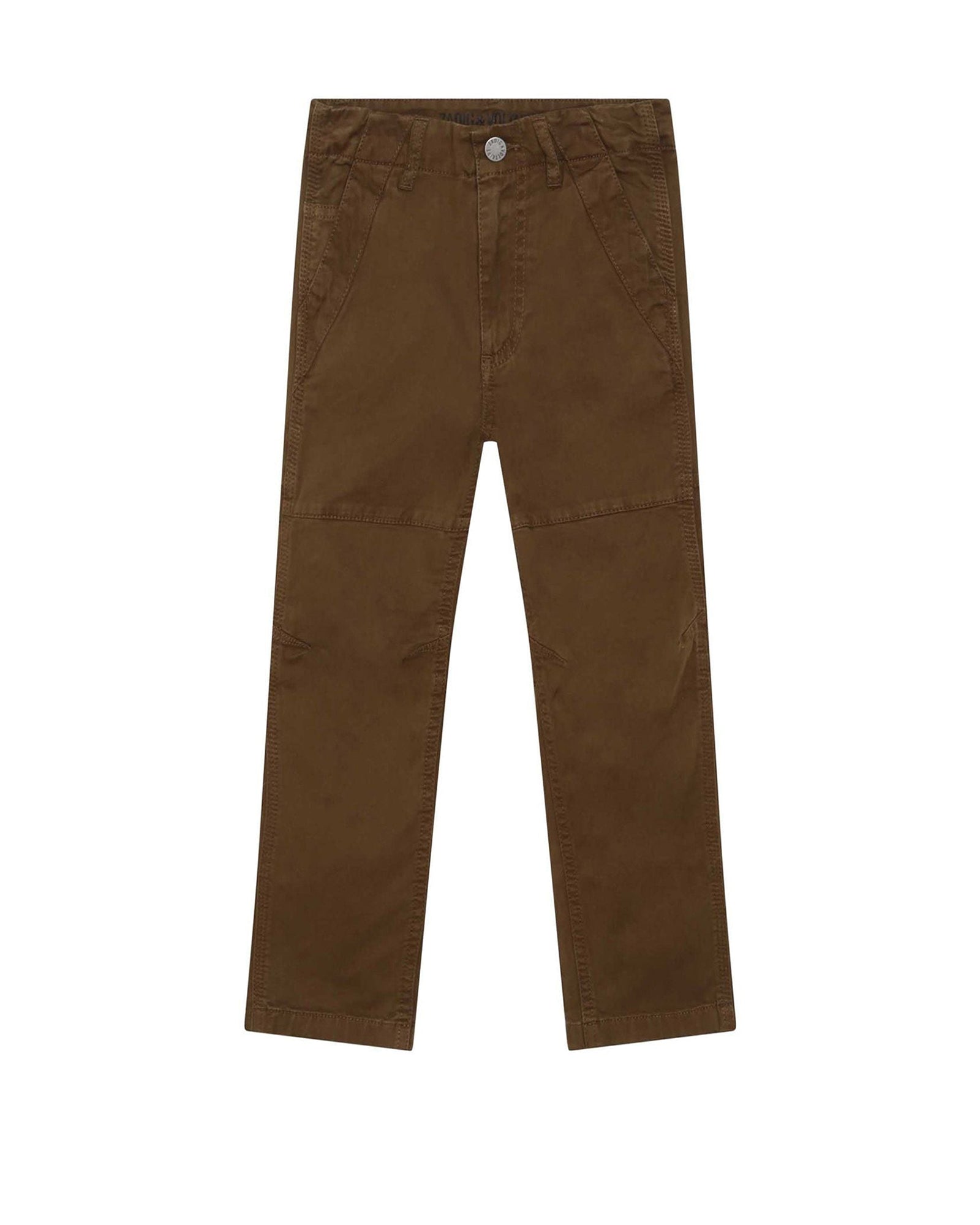 Pantalon en sergé de coton - Algue