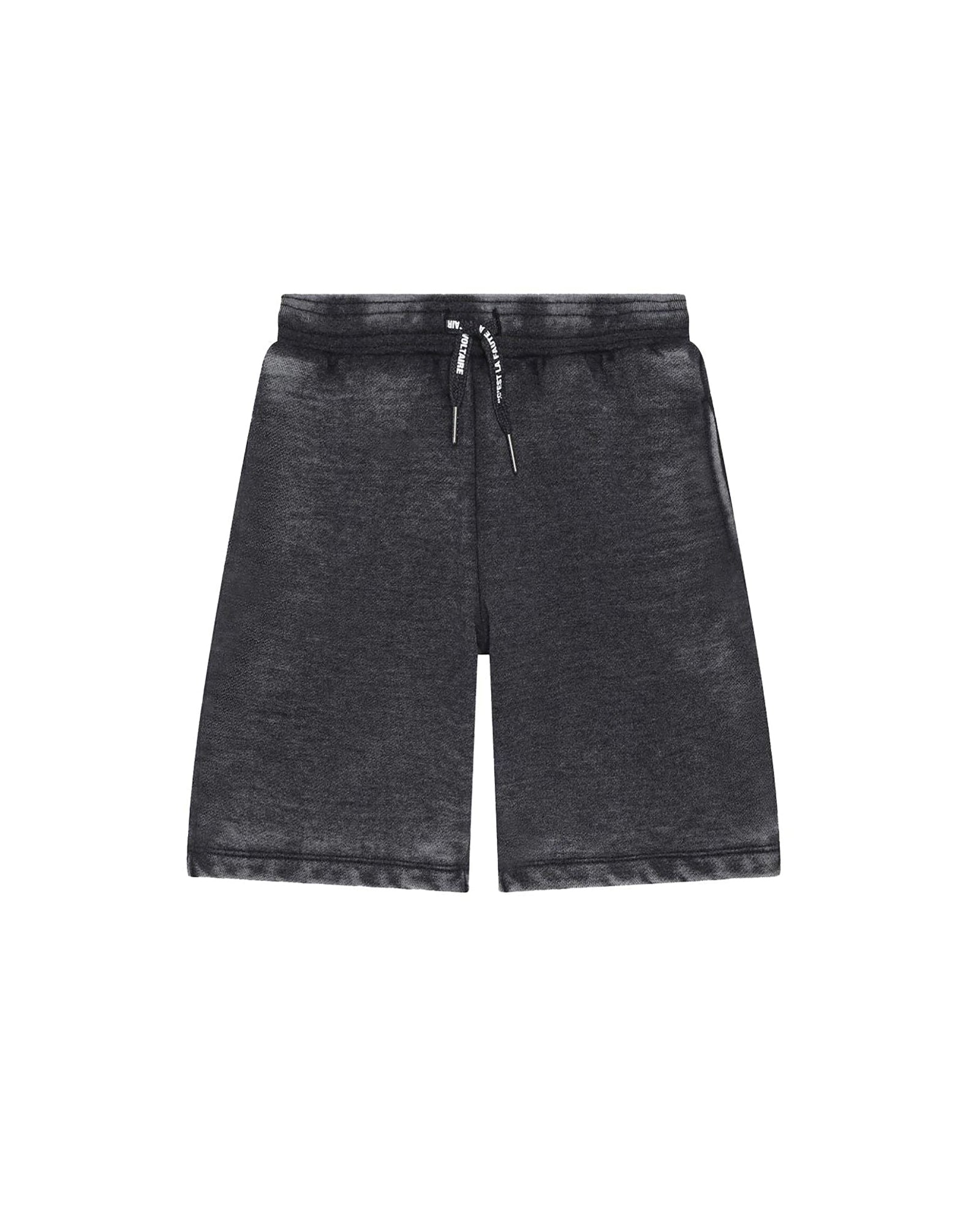 Bermuda effet délavé - Gris chiné
