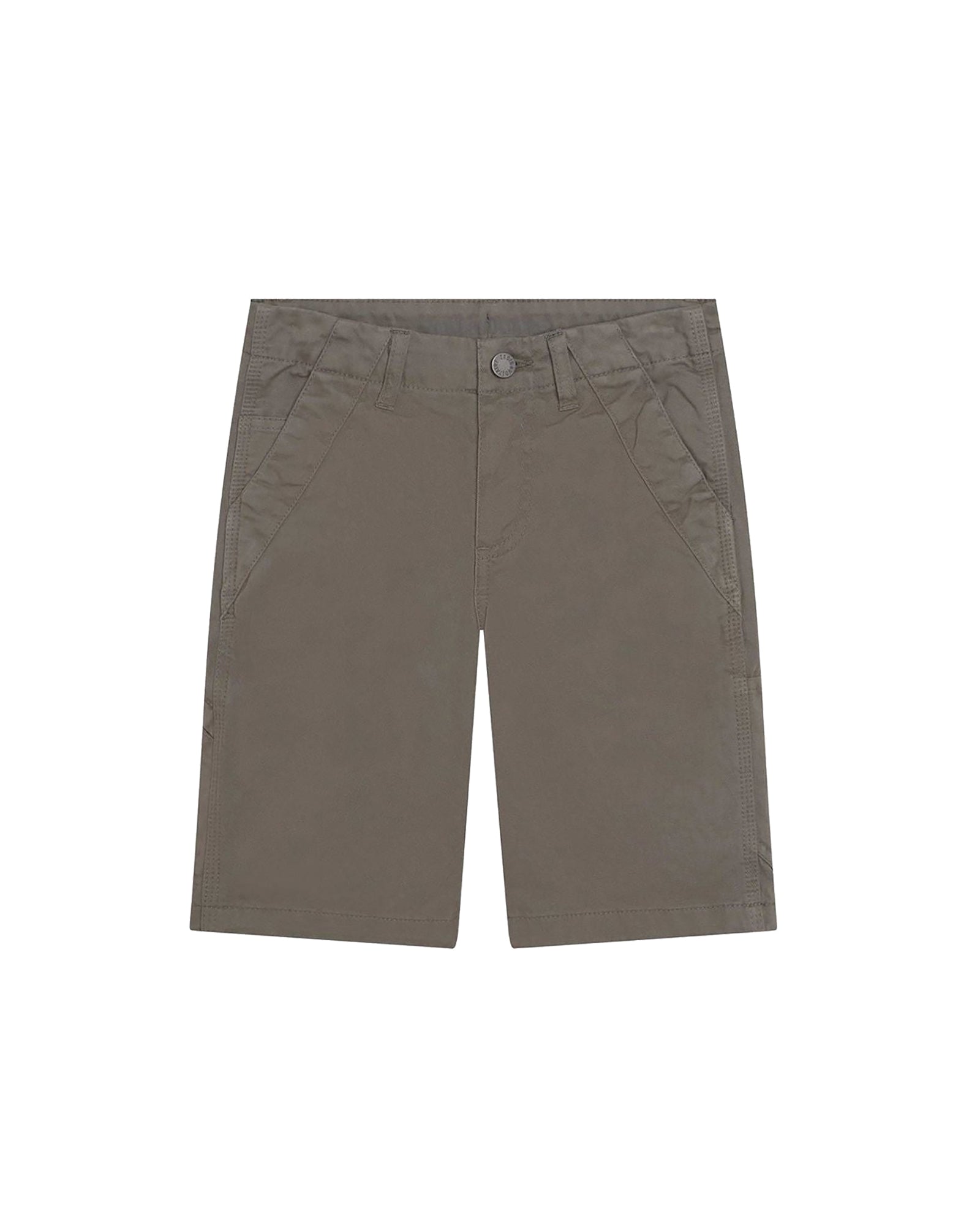 Short en sergé - Kaki clair