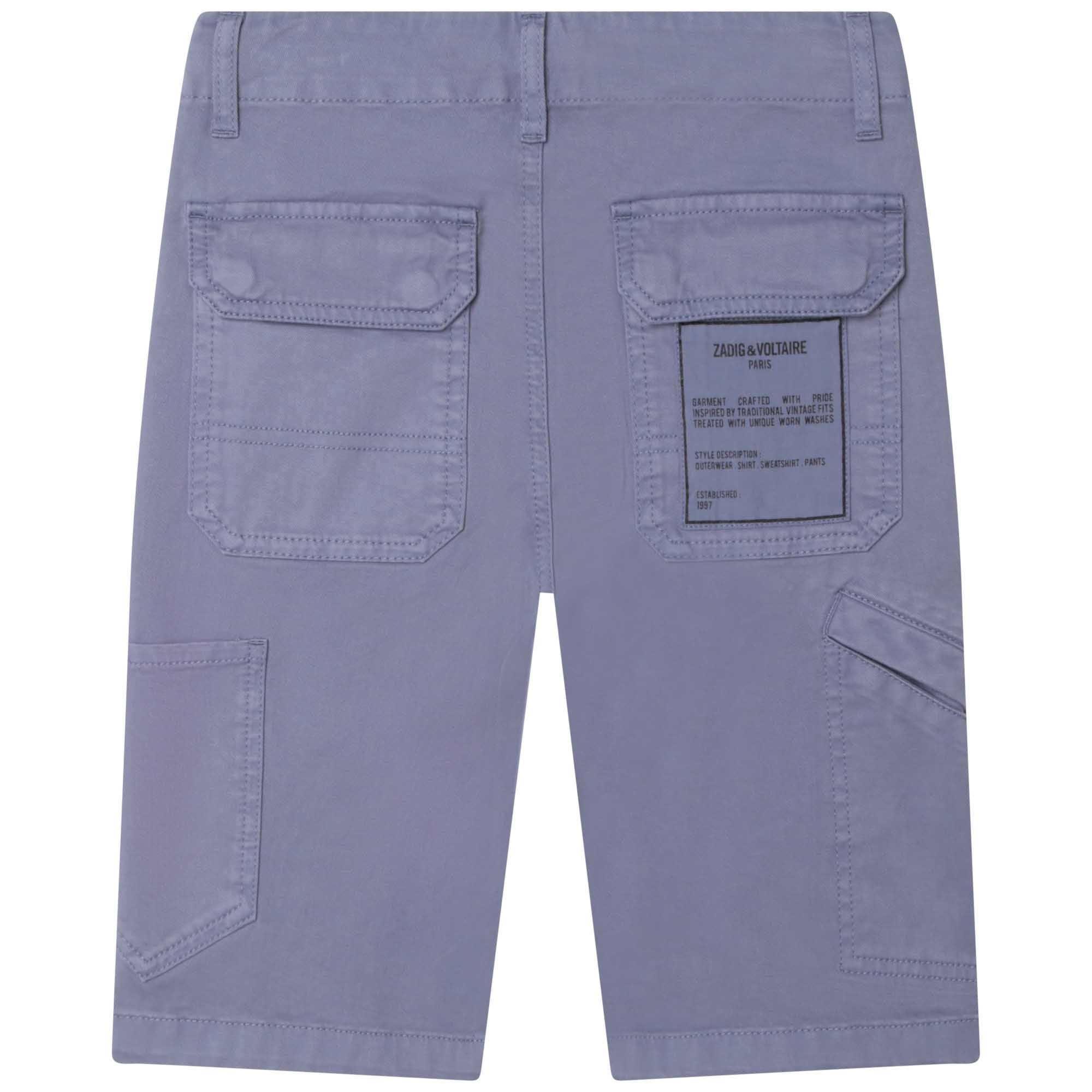 Cotton shorts - Shadow Blue
