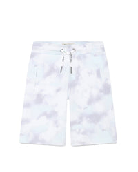 Bermuda imprimé intégral effet tie & dye - Blanc