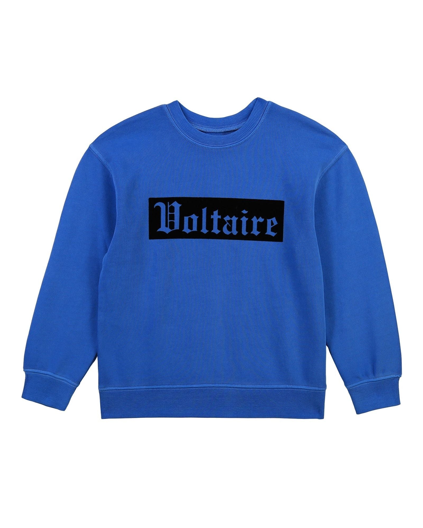 Sweatshirt Voltaire molletonné - Bleu marine