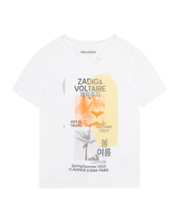 T-shirt manches courtes DJ Voltaire - Blanc