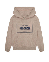 Pull à capuche en laine - Cashmere Beige