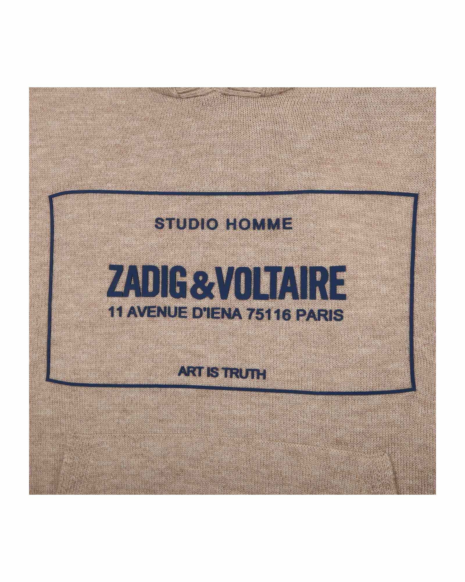 Pull à capuche en laine - Cashmere Beige