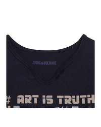 T-shirt à manches courtes en coton - Dark blue