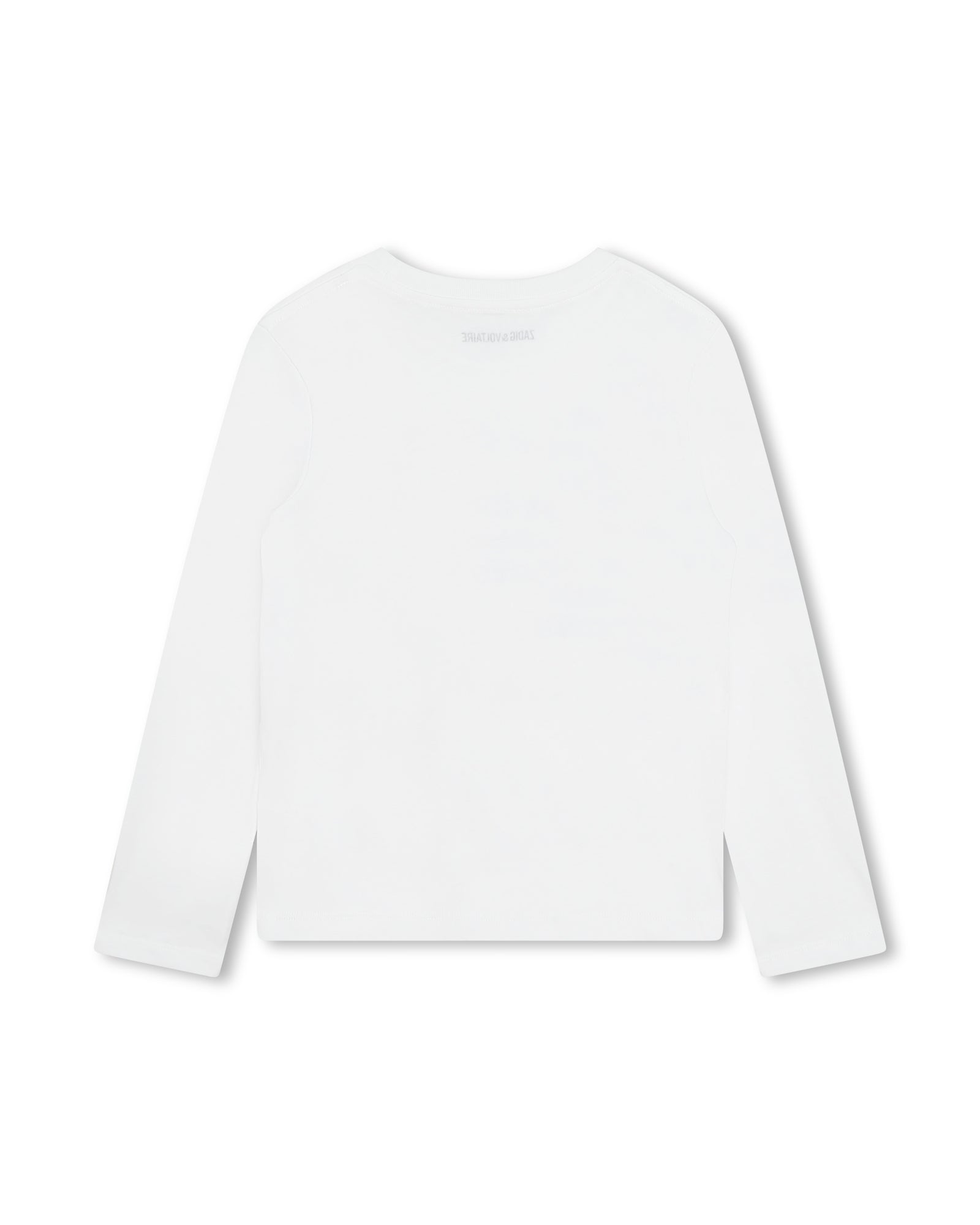 T-shirt à manches longues en coton - Blanc