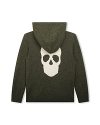 Gilet à capuche en laine - Cypres Chiné