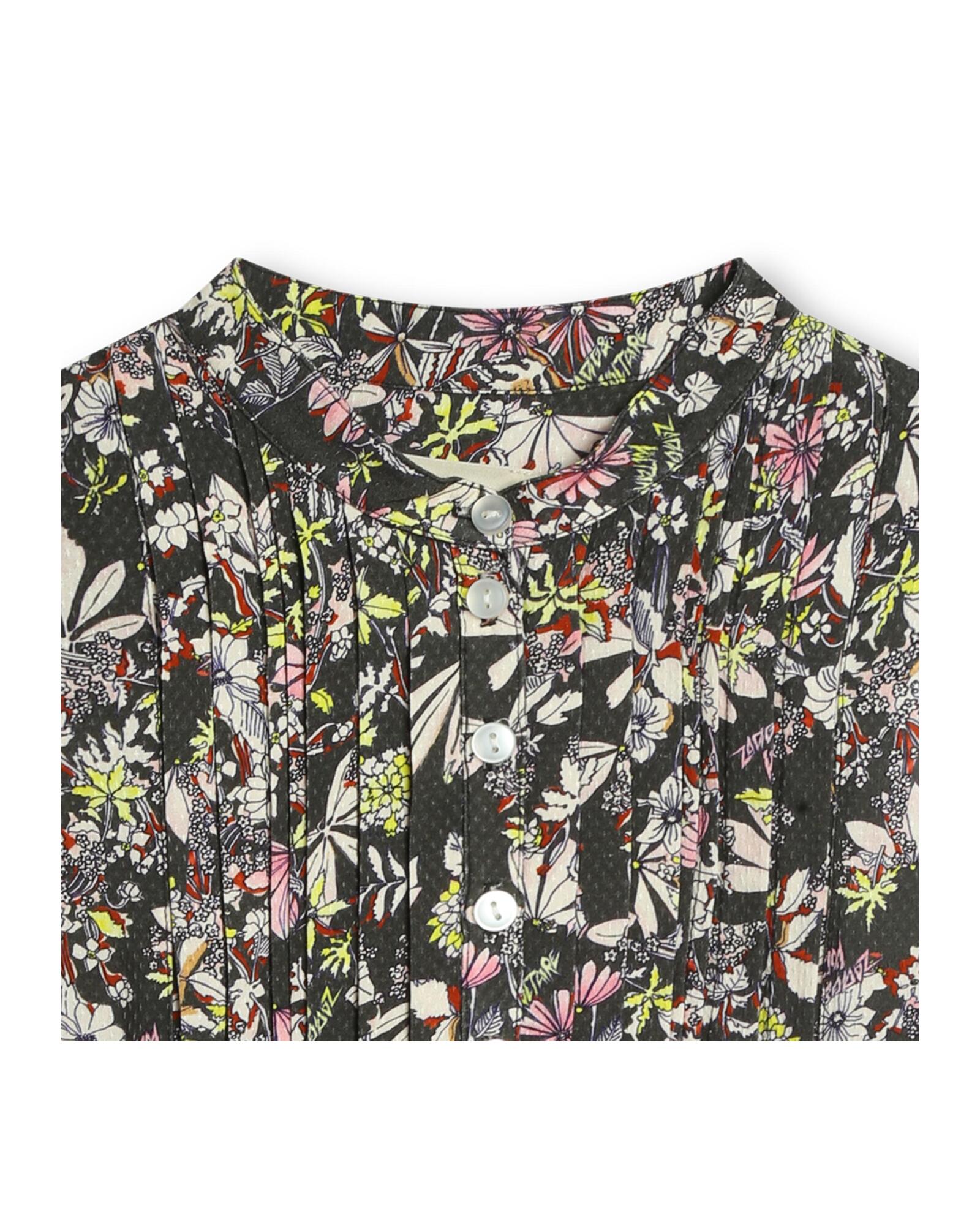 Blouse en imprimée all over floral - Dark Khaki