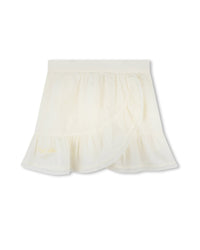 Elasticated waist skirt - Porcelaine