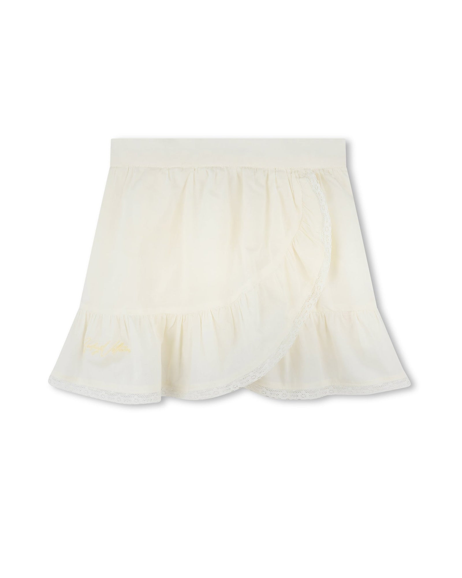 Elasticated waist skirt - Porcelaine